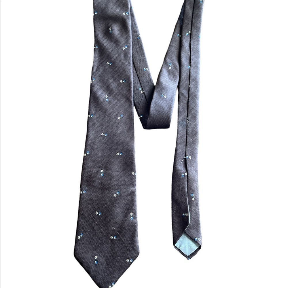 Christian Dior 100% Brown silk tie
